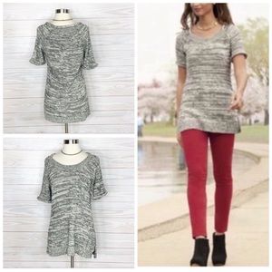 Cabi Marled Tunic Sweater Scoop Neck Size S